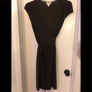 Dark brown above knee dress